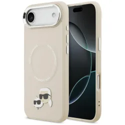 Custodia MagSafe per Apple iPhone 17 Air, Karl Lagerfeld, Karl & Choupette Pins, Beige