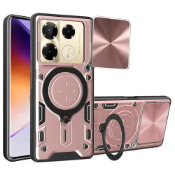 Custodia per Infinix Note 40 Pro+, Techsuit, CamGuard Pro, Rosa Dorato