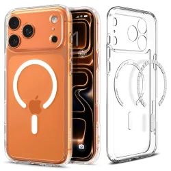 Custodia MagSafe per Apple iPhone 17 Pro, Spigen, Ultra Hybrid, Bianca ACS10346