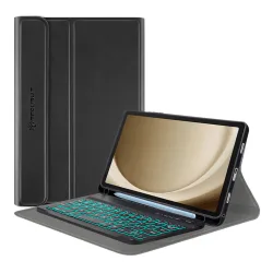 Custodia con Tastiera per Samsung Galaxy Tab A9+, Techsuit, CozyTab, Nera