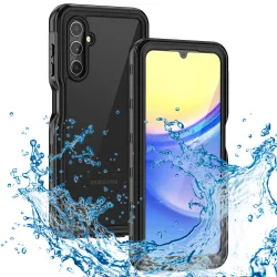 Custodia Waterproof per Samsung Galaxy A15 5G A156 / A15 A155, ShellBox, Nera