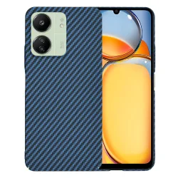 Custodia per Xiaomi Redmi 13C 5G / 13C / Poco C65, Techsuit, Carbonite FiberShell, Turchese