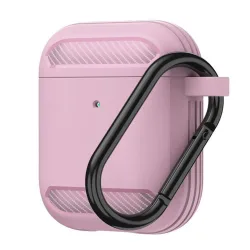 Custodia Techsuit Carbon per Apple AirPods Gen 2 / Gen 1, Rosa