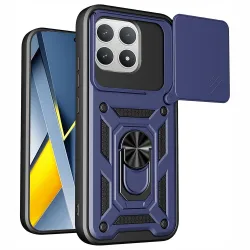 Custodia per Xiaomi Poco F8 Pro, Techsuit, CamShield, Blu
