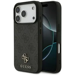 Custodia MagSafe per Apple iPhone 17 Pro, Guess, 4G Small and Classic Logo, Nera