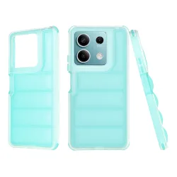 Custodia per Xiaomi Redmi Note 13 5G, Techsuit, Wave Shield, Turchese