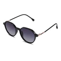 Occhiali da Sole Donna Techsuit 2203, Polarizzati, Protezione UV, Nero Grigio