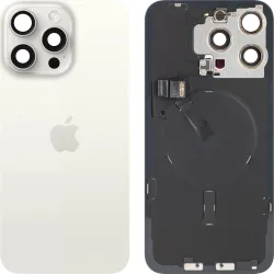 Copertura Batteria Apple iPhone 15 Pro Max, Bianco (Titanio Bianco), Swap Premium