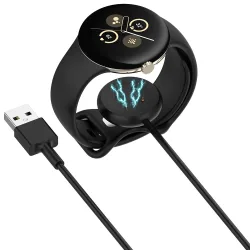 Cavo di Ricarica Techsuit THC5 per Google Pixel Watch 3 45mm / Watch 3 41mm, USB-A, Nero