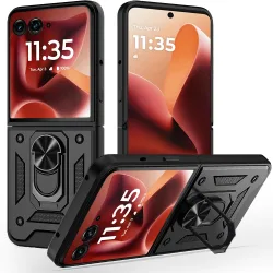 Custodia per Motorola Razr 60 Ultra, Techsuit, CamShield, Nera