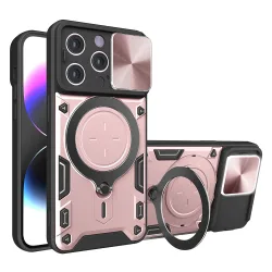 Custodia per Apple iPhone 14 Pro, Techsuit, CamGuard Pro, Rosa Dorato