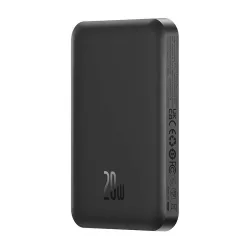 Batteria Esterna Wireless Baseus Magnetic Mini, 5000mAh, 20W, PD + FQI, 1 x QI - 1 x USB-C, Nera P10022107113-00