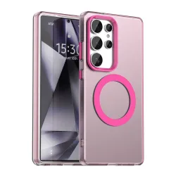 Custodia MagSafe per Samsung Galaxy S25 Ultra S938, Techsuit, CandyCase, Rosa
