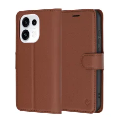 Custodia per Oppo Reno16 Pro, Techsuit, Leather Folio, Marrone