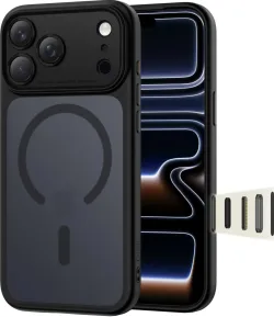 Custodia MagSafe per Apple iPhone 17 Pro, Tech-Protect, MagPeak, Nero Opaco