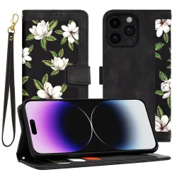 Custodia per Apple iPhone 14 Pro Max, Techsuit, FlipCraft, Nera