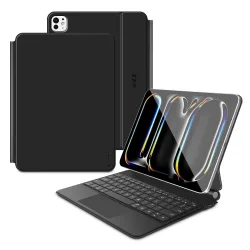 Custodia con Tastiera per Apple iPad Pro 11 (2025) / (2024), Tech-Protect, SmartCase Magnetica, Nera