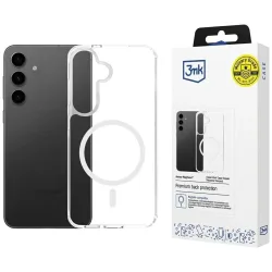 Custodia MagSafe per Samsung Galaxy S25 S931 / S24 S921, 3MK, Armor MagCase, Trasparente