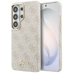 Custodia MagSafe per Samsung Galaxy S26 Ultra S948, Guess, 4G Script Logo, Rosa