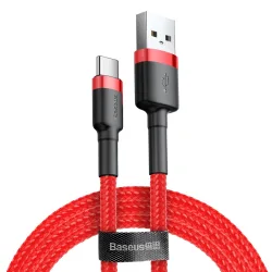 Cavo Dati e Ricarica USB-A - USB-C Baseus Cafule, 60W, 0.5m, Rosso CATKLF-A09