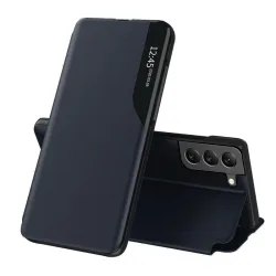 Custodia per Samsung Galaxy S22 5G S901, Techsuit, eFold, Blu Scuro