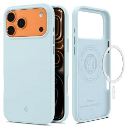 Custodia MagSafe per Apple iPhone 17 Pro Max, Spigen, Silicone Fit, Blu ACS10273