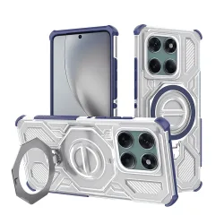 Custodia per Motorola Edge 60 Pro, Techsuit, Carbon Shield Pro, Blu
