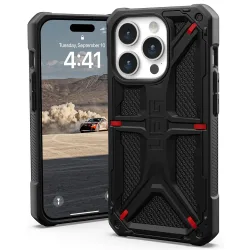 Custodia per Apple iPhone 15 Pro, Urban Armor Gear, Monarch Kevlar, Nera
