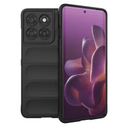 Custodia per Motorola Edge 60 Pro, Techsuit, Magic Shield, Nera