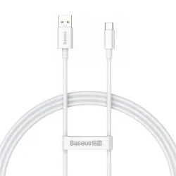 Cavo dati e ricarica USB-A - USB-C Baseus Serie Superior, 65W, 1m, bianco CAYS000902