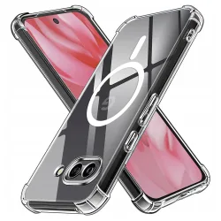 Custodia MagSafe per Google Pixel 9a, Techsuit, Antiurto, Trasparente