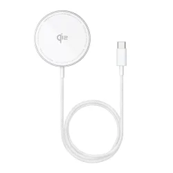 Caricabatterie Wireless Baseus Simple Mini4 Air, 15W, 1.67A, Argento P10278200S11-00