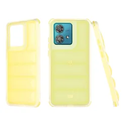 Custodia per Motorola Edge 40 Neo, Techsuit, Wave Shield, Gialla