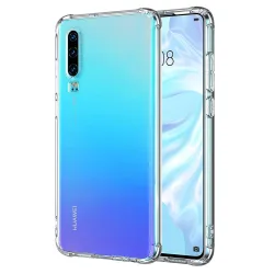 Custodia per Huawei P30, Techsuit, Shockproof Clear, Trasparente