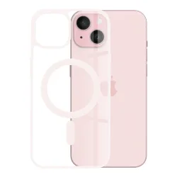 Custodia MagSafe per Apple iPhone 15, Techsuit, Pro, Rosa