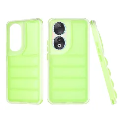 Custodia per Honor 90, Techsuit, Wave Shield, Verde
