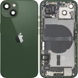 Copertura Batteria Apple iPhone 13, Con Scocca Centrale, Parti Complete, Verde, Swap Premium