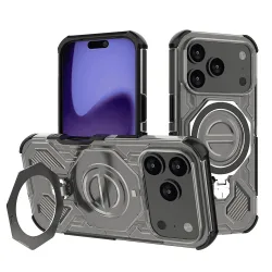 Custodia per Apple iPhone 17 Pro, Techsuit, Carbon Shield Pro, Fumè