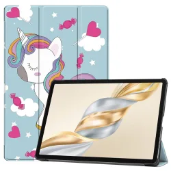 Custodia per Honor Pad X9a / X9 / X8 Pro, Techsuit, FoldPro Unicorn, Multicolore