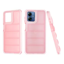 Custodia per Motorola Moto G14, Techsuit, Wave Shield, Rosa