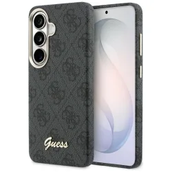 Custodia MagSafe per Samsung Galaxy S26 S942, Guess, 4G Script Logo, Nera
