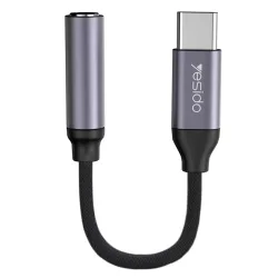 Adattatore Audio USB-C - 3.5mm Yesido YAU19, Nero