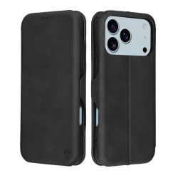 Custodia per Apple iPhone 17 Pro, Techsuit, Safe Wallet Plus, Nera