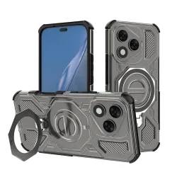 Custodia per Honor 400 Lite, Techsuit, Carbon Shield Pro, Fumo