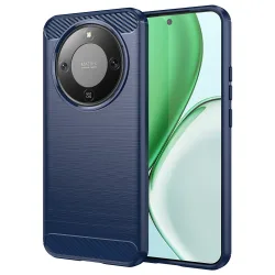 Custodia per Honor Magic8 Lite, Techsuit, Carbonio, Blu