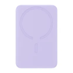 Batteria Esterna Wireless Baseus Magnetic Mini, 10000mAh, 20W, PD + FQI, 1 x QI - 1 x USB-C, Viola PPCX110105