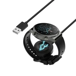 Caricabatterie Wireless Techsuit THC1 per Honor Watch / Huawei Watch Series, USB-A, Nero