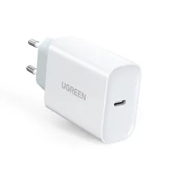 Caricatore di rete UGREEN CD127, 30W, 3A, 1 x USB-C, Bianco