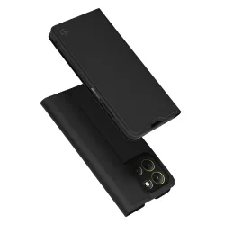 Custodia per Motorola Moto G86, Techsuit, Magskin Book, Nera