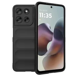 Custodia per Motorola Moto G56, Techsuit, Magic Shield, Nera